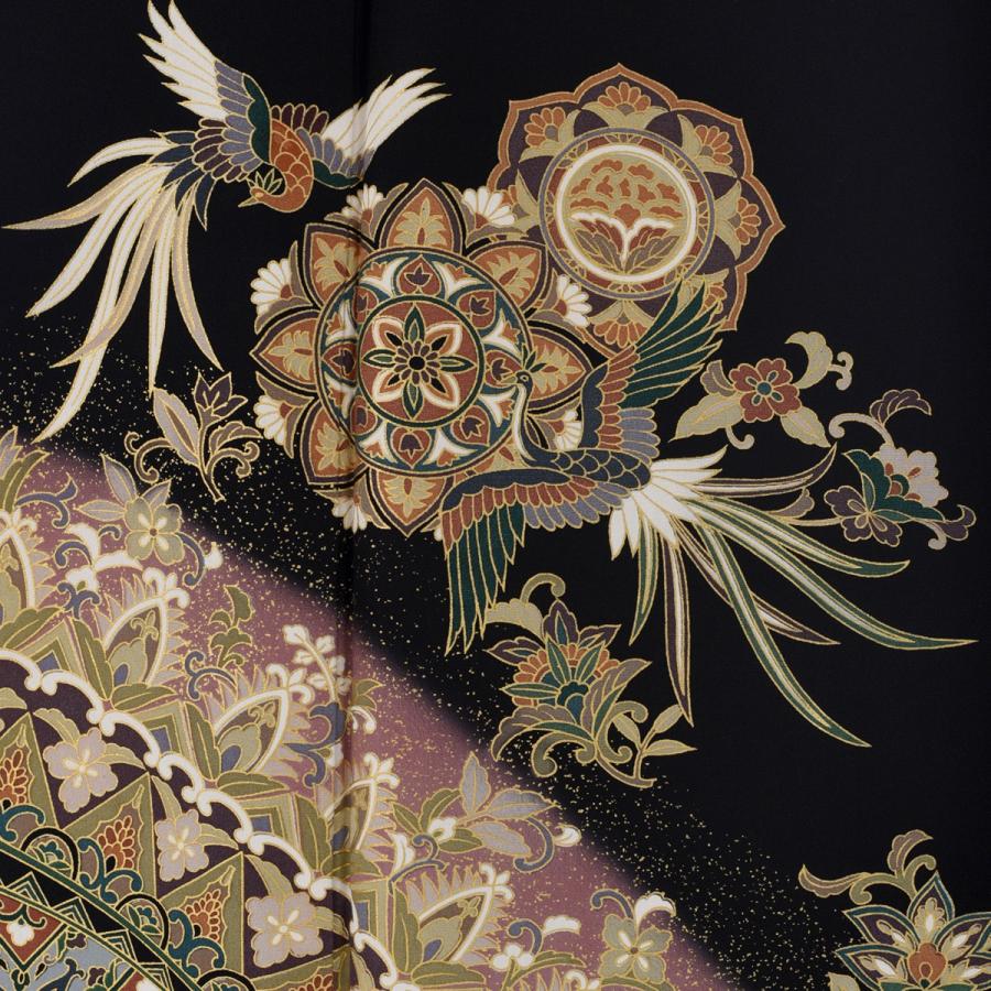 留袖とモーニング同時注文で10%OFF 個性的な柄 留袖 レンタル 極楽鳥