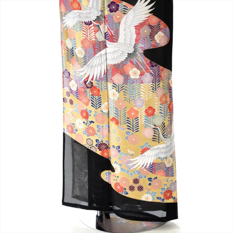 夏用 絽 留袖レンタル ピンク百花づる 《身長》149cm〜161cm位 留袖