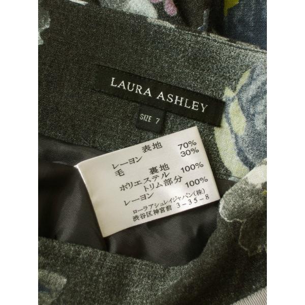 ローラアシュレイ ブラウス L スカート 13号 セットアップ 水玉 黒