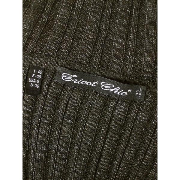 美品/トリコシック TRICOT CHIC タートルノースリーブニット 