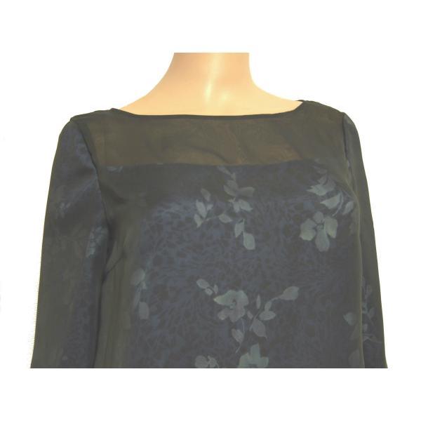 Leilian 美品/レリアン 高級シルバータグ 上品なオーバーブラウス 表記  