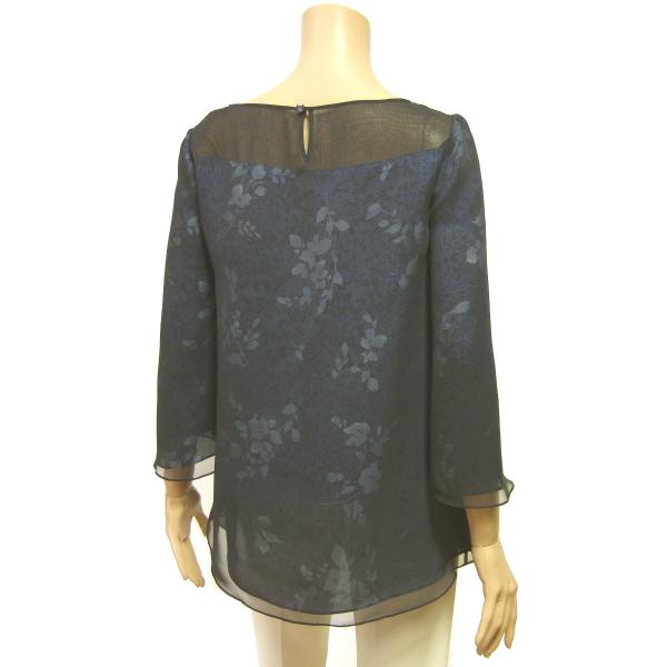 Leilian 美品/レリアン 高級シルバータグ 上品なオーバーブラウス 表記  