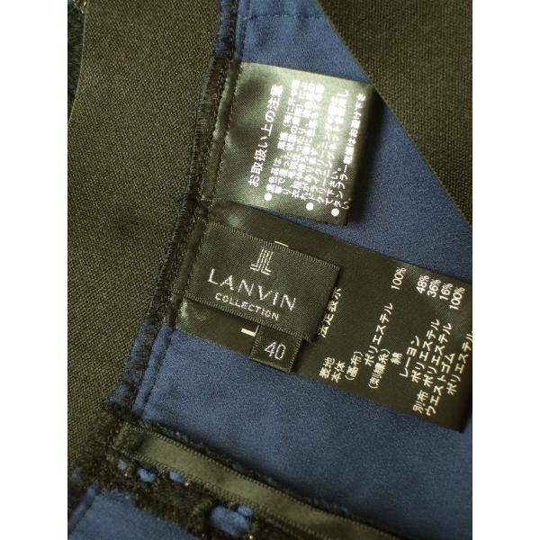 新品同様/ランバン LANVIN タイトスカート 表記40号(11号相当) 黒  