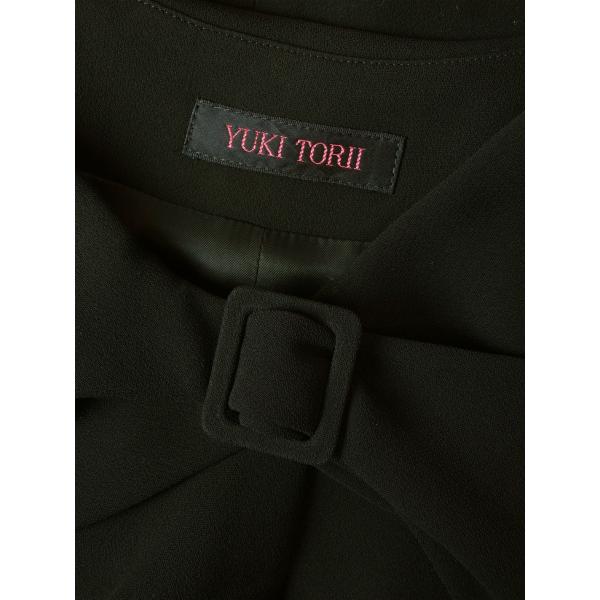 美品/ユキトリイ YUKI TORII 大人な美形ブラックフォーマルワンピース  