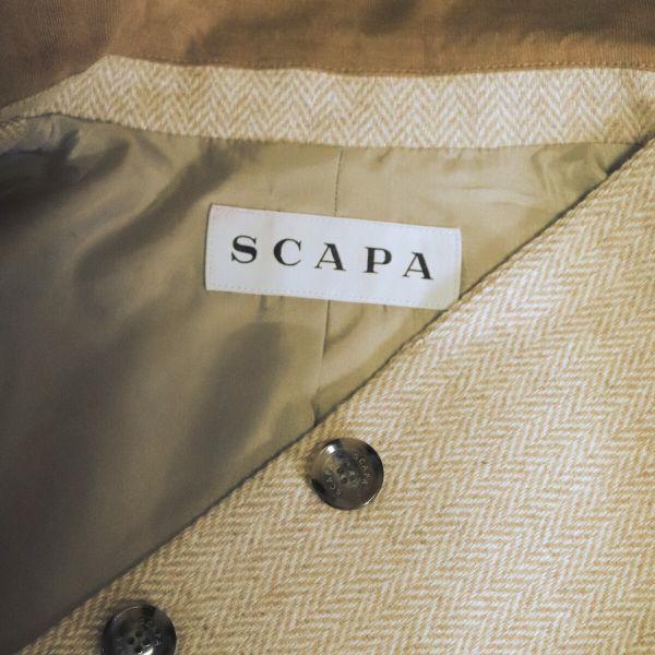 SCAPA 美品/スキャパ ジャケット テーラード 大きいサイズ 表記 SCAPA 美品/スキャパ ジャケット テーラード 大きいサイズ 表記
