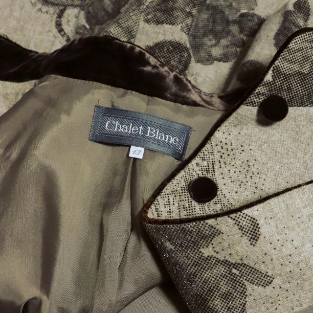 新品同様/シャレブラン Chalet Blanc スタンドカラージャケット 大きい 