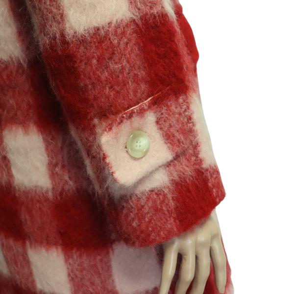 ef-de 新品同様/エフデ ダッフルコート 表記 9号 M 38号 相当 赤  