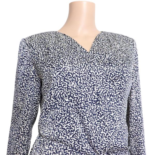 美品/ハナエモリ HANAE MORI カッシュクールワンピース 表記 9A3 9号 M 
