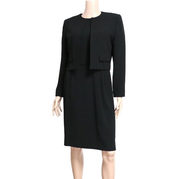 美品/クロエ Chloe ブラックフォーマルワンピーススーツ 表記 9AR M  