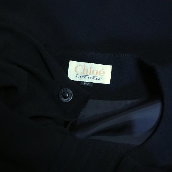 美品/クロエ Chloe ブラックフォーマルワンピーススーツ 表記 9AR M  