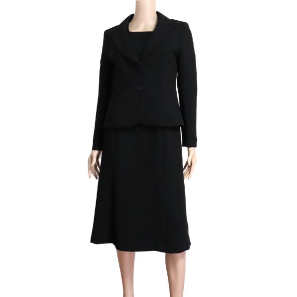 新品同様/Genie Elewer 東京ソワール ブラックフォーマルワンピース  