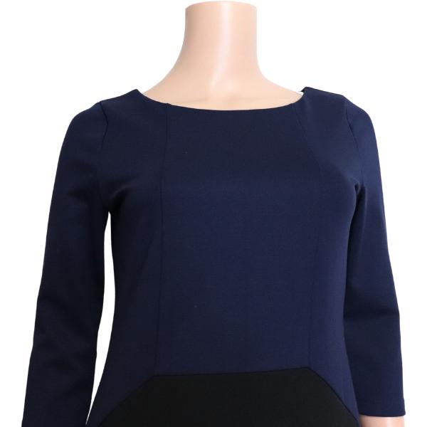 美品　ANAYI 38 ワンピース ANAYI 美品/アナイ ワンピース 表記 38号 9号 M 相当 黒 ブラック 紺