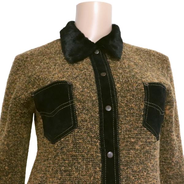美品/コップコピーヌ COP COPINE ニットジャケット フランス製 11号 L 