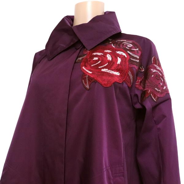 トクコプルミエヴォル　スプリングコート　ギャザー　ゆったり　黒　裏地水玉　タグ付 トクコプルミエヴォル スプリングコート ギャザー ゆったり 黒 裏地