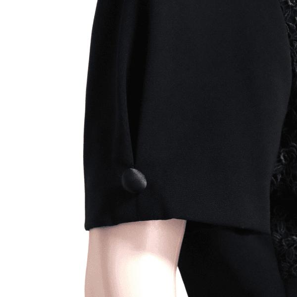 未使用(13)東京ソワール soir dolce レース飾りドレスワンピース 東京ソワール 美品/東京ソワール SOIR BENIR ブラックフォーマル