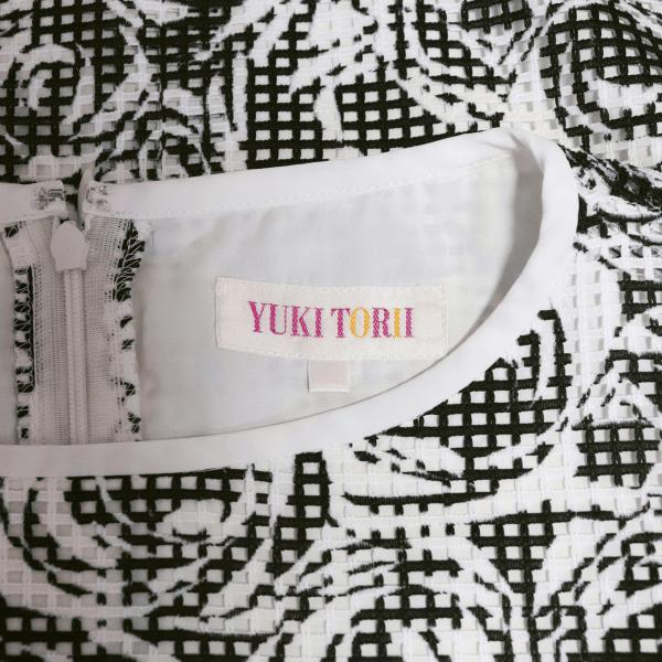 YUKI TORII 新品同様/ユキトリイ フレアワンピース 表記 38号 9号 相当  