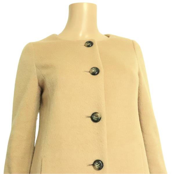 ANAYI（アナイ） 美品/アナイ ノーカラーコート 小さい 表記 36号 7号