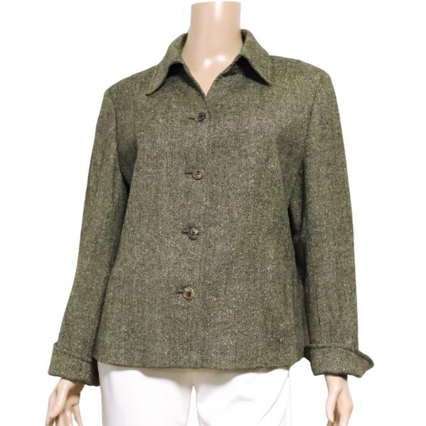 Burberrys バーバリー　ツイードジャケット　ベージュ　茶色　Mサイズ BURBERRY（バーバリー） 美品/バーバリー BURBERRYS ジャケット 大きい