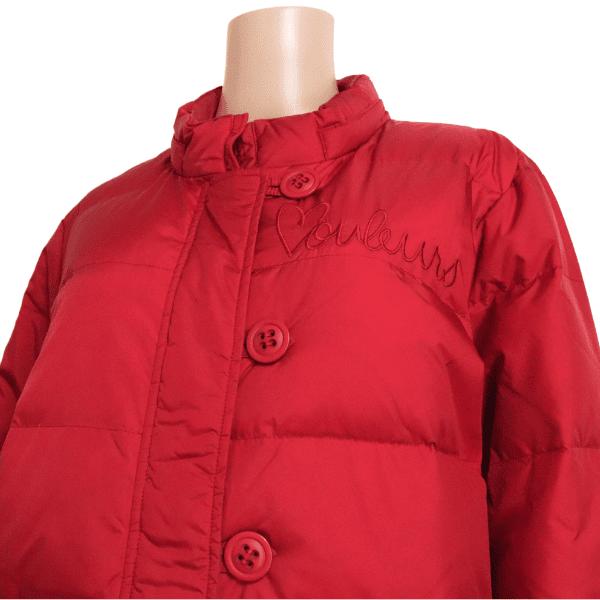 美品/トピーズ Topys ダウンジャケット 大きい 15号 3L 相当 赤 レッド