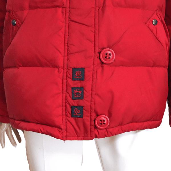 美品/トピーズ Topys ダウンジャケット 大きい 15号 3L 相当 赤 レッド