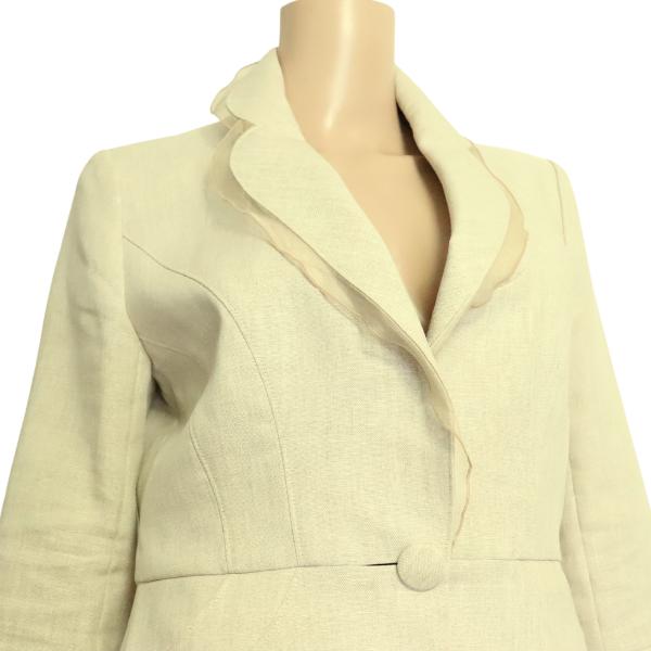 銀座マギー 美品/MAGGY リネンジャケット 表記 40号 11号 相当