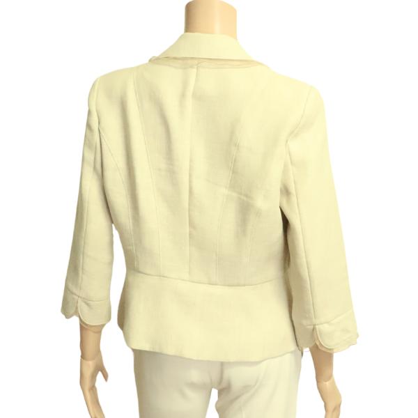 銀座マギー 美品/MAGGY リネンジャケット 表記 40号 11号 相当