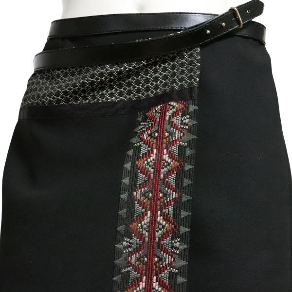 美品/エトロ ETRO タイトスカート 大きい 表記 42号 13号 相当 黒 