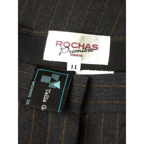 ROCHAS（ロシャス） 美品/ロシャス レリアン ピンストライプ柄パンツ 
