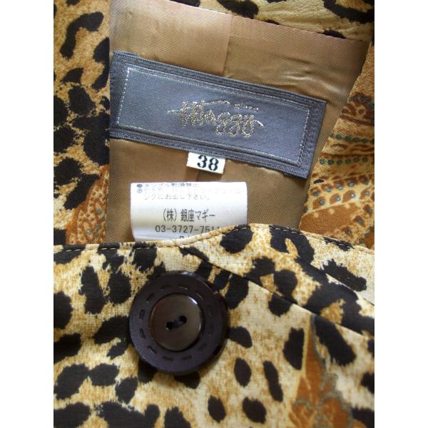 銀座マギー　絹100%　シルクジャケット　花柄　総柄 銀座マギー 新品同様/銀座マギー ginza maggy 絹シルク100