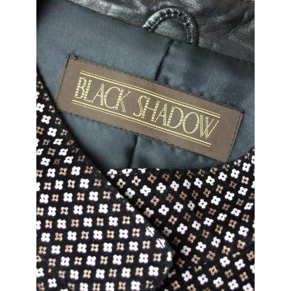 美品/BLACK SHADOW お洒落レザージャケット 豚革 大きいサイズ 表記13 