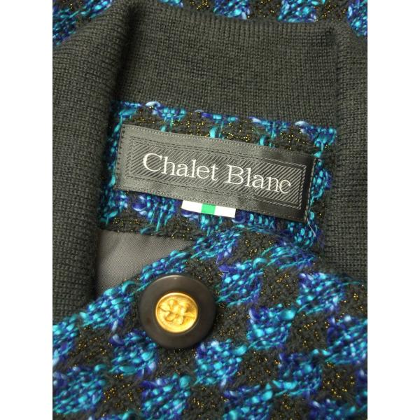 美品/シャレブラン Chalet Blanc 異素材ジャケット 表記9号(38号/M相当 