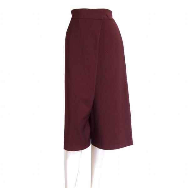 セールお買い得 新品同様 インディヴィ Indivi ガウチョパンツ 小さいサイズ 表記5号 Xxs 相当 ボルドー シンプル ひざ丈 春 秋 ボトムス レディース 強化 Www Superavila Com