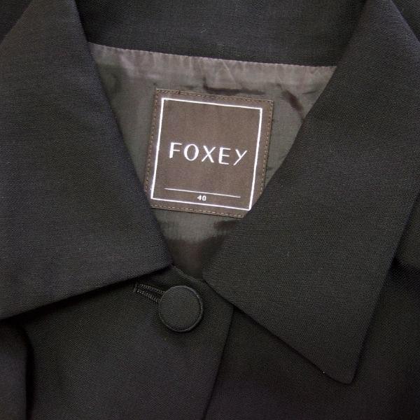 FOXEY 美品/フォクシー ステンカラージャケット 表記40号 9号