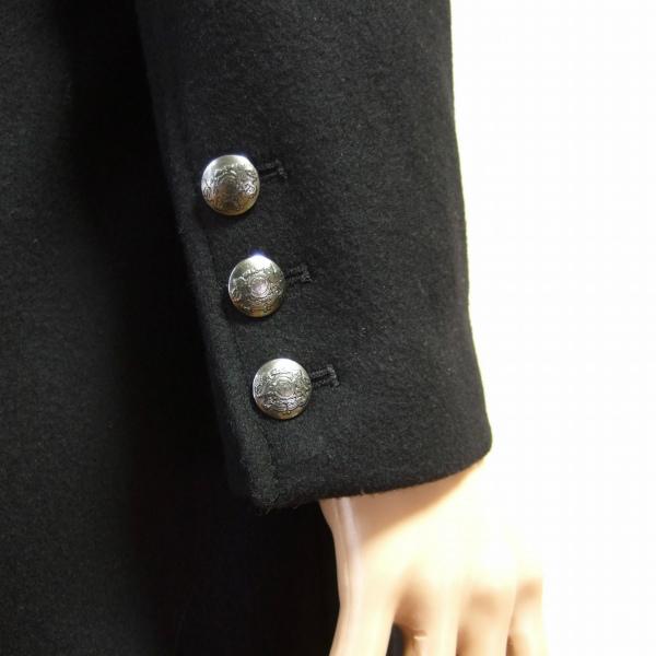 アルマーニエクスチェンジ チェスターコート 比翼ボタン ジッパー