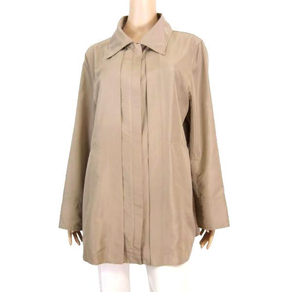 HIRKO BISヒロコビス スウェード切替 ライトダウンパーカー ブラウン