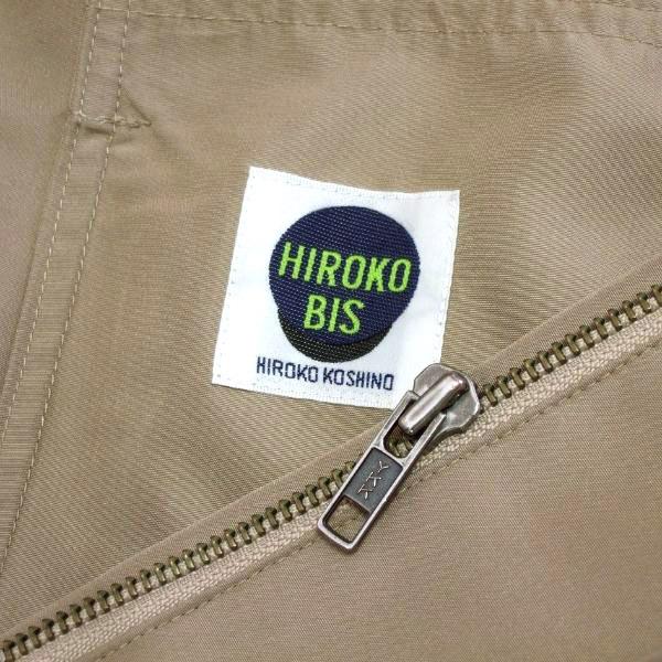 美品/ヒロコビス HIROKO BIS ステンカラーコート 大きいサイズ 表記15  