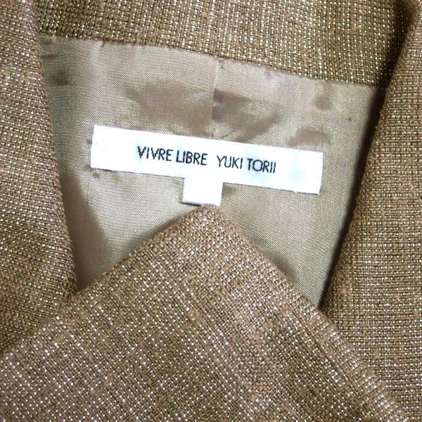 YUKI TORII 美品/ユキトリイ VIVRE LIBRE テーラードジャケット 表記38  