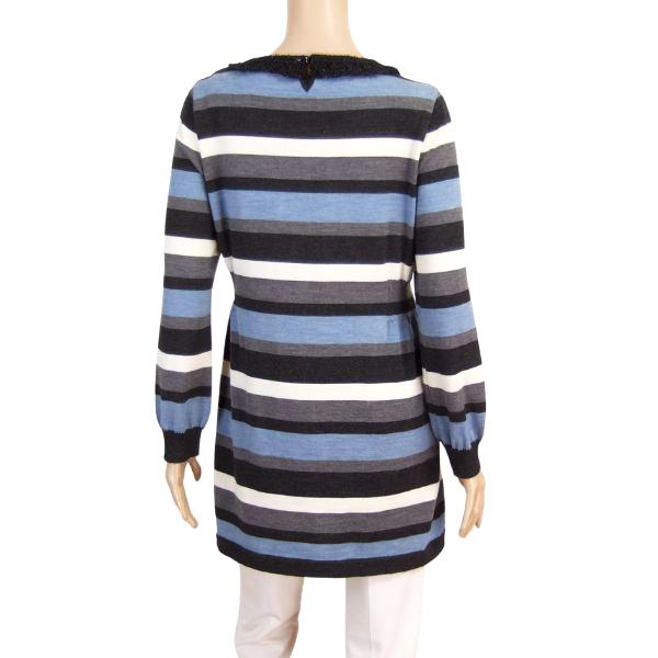 Leilian 美品/レリアン ニットチュニック 表記11号 L相当 グレー