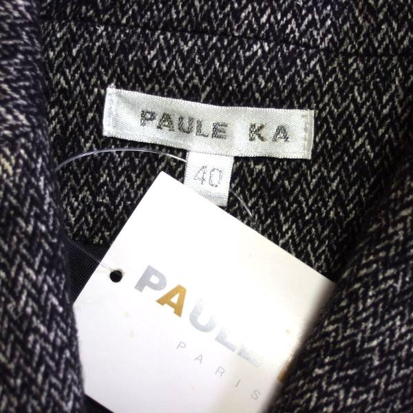 PAULE KA（ポールカ） 新品/ポールカ テーラードジャケット 表記40号 