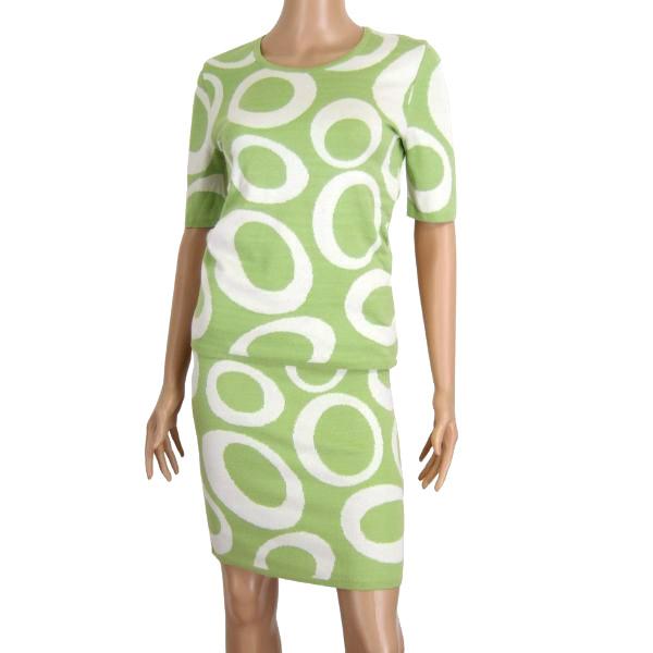 美品/ハナエモリ HANAE MORI セットアップ イタリア製 ニット  