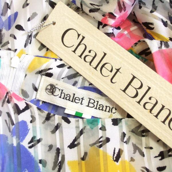 新品/シャレブラン Chalet Blanc ワンピース 表記9号 M相当 白系