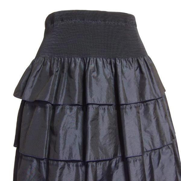 美品/ユキトリイ YUKI TORII フレアスカート フリル 表記 40号 11号 L  