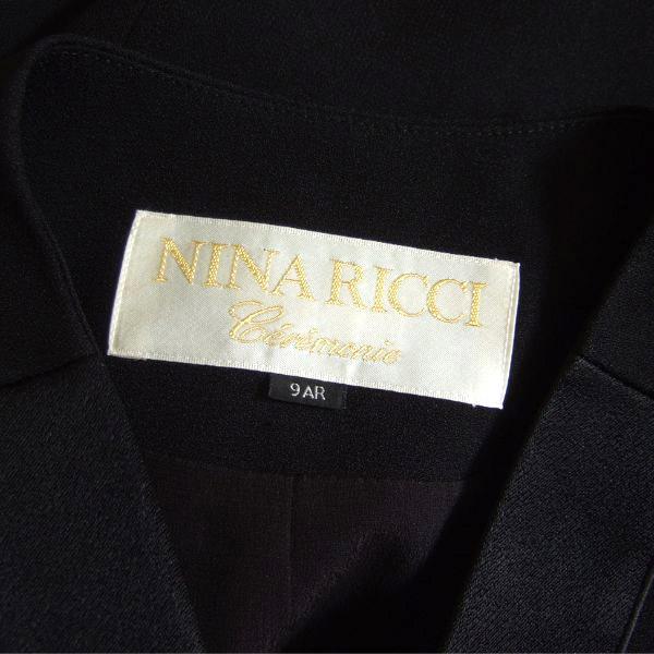 NINA RICCI 新品同様/ニナリッチ フォーマル ノーカラー ジャケット 