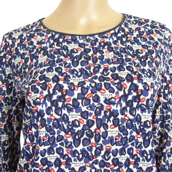 ROCHAS 美品/ロシャス レリアン カットソー 表記 11号 L 40号