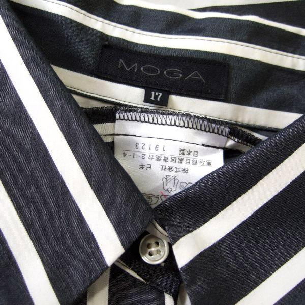 MOGA 新品同様/モガ シャツ 大きいサイズ 表記 17号 4L 相当 古着 
