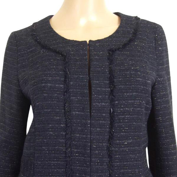 ESSEN ロートレアモン ネイビージャケット LAUTREAMONT（ロートレアモン） 新品同様/bleu fonce ノーカラー