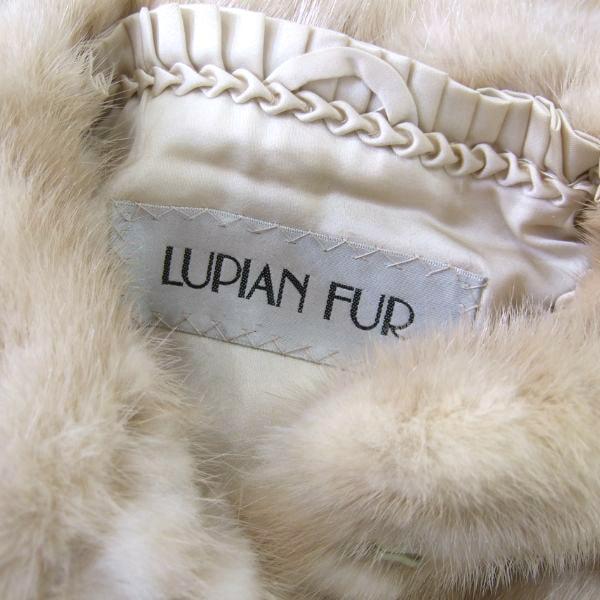 新品同様/LUPIAN FUR ミンクコート 毛皮コート 11号 L 相当 古着 ベージュ系 レディース 秋 冬 アウター 美艶 エレガント 比翼 高級 大人｜froufroumarket｜05