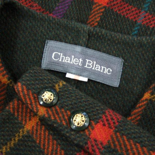 美品/シャレブラン Chalet Blanc ノーカラージャケット 表記 11号 L 