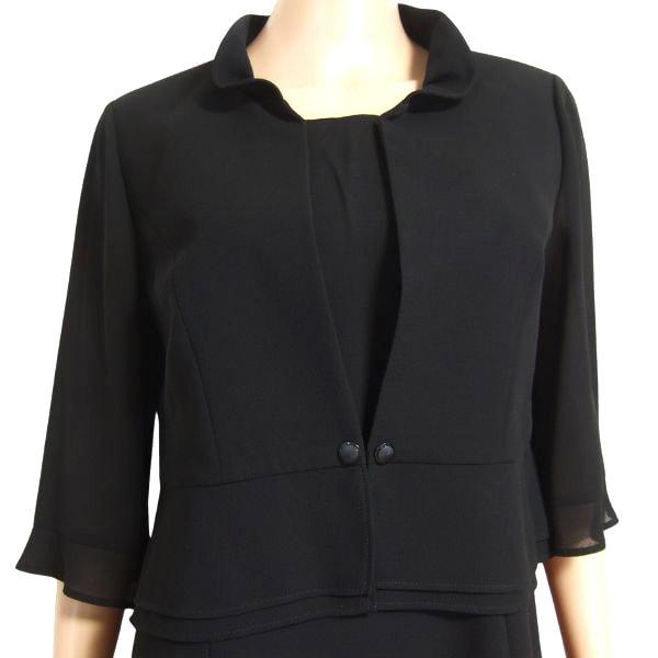 美品/PRIMERO ブラックフォーマルワンピース 2ピース風 大きいサイズ  