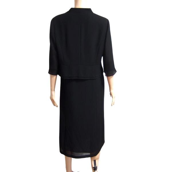 美品/PRIMERO ブラックフォーマルワンピース 2ピース風 大きいサイズ  